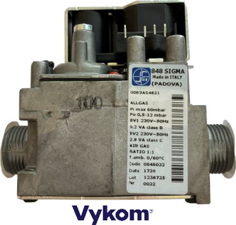 Plynový ventil SIT 848 SIGMA pro Premix, 0-60°C