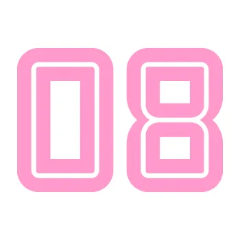 Polep vozidla Startovní číslo 08 typ 7 (24 - světle růžová) SAMOLEPKA NA AUTO, NÁLEPKA, FÓLIE, POLEP, TUNING, VLASTNÍ TEXT, TISK, AUTOSAMOLEPKY.cz, POLEPY, OBRÁZEK, LOGO, 3D STICKERS