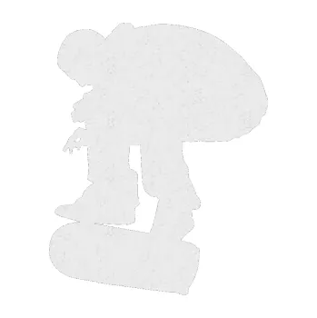 Samolepicí dekorace na vozidlo Skateboard 001 levá (84 - Ultra Metalic bílá) SAMOLEPKA NA AUTO, NÁLEPKA, FÓLIE, POLEP, TUNING, VLASTNÍ TEXT, TISK, AUTOSAMOLEPKY.cz, POLEPY, OBRÁZEK, LOGO, 3D STICKERS