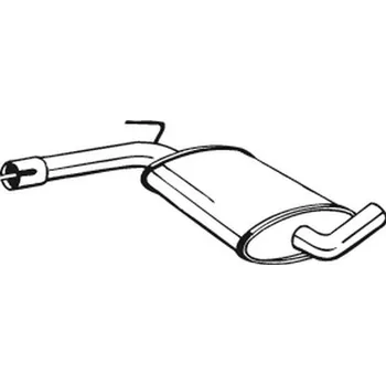 Tlumič výfuku Střední tlumič výfuku BOSAL 233-491