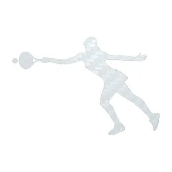 Polep vozidla SAMOLEPKA Tenistka 003 levá (51 - 3D karbon bílý) NA AUTO, NÁLEPKA, FÓLIE, POLEP, TUNING, VLASTNÍ TEXT, TISK, AUTOSAMOLEPKY.cz, POLEPY, OBRÁZEK, LOGO, SAMOLEPKY