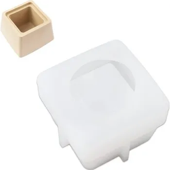 kreativní sada Manumi Silikonová forma na odlévání kreativní hmoty obal svíčky kvádr 81x81x64mm