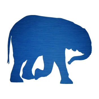 Samolepící dekorace SAMOLEPKA Slon 004 pravá (65 - škrábaný kov modrý) NA AUTO, NÁLEPKA, FÓLIE, POLEP, TUNING, VLASTNÍ TEXT, TISK, AUTOSAMOLEPKY.cz, POLEPY, OBRÁZEK, LOGO, SAMOLEPKY