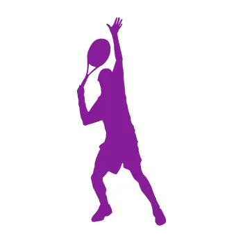 Polep vozidla Tenista 008 levá (14 - fialová) SAMOLEPKA NA AUTO, NÁLEPKA, FÓLIE, POLEP, TUNING, VLASTNÍ TEXT, TISK, AUTOSAMOLEPKY.cz, POLEPY, OBRÁZEK, LOGO, 3D STICKERS