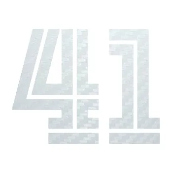 Polep vozidla SAMOLEPKA Startovní číslo 41 typ 7 (51 - 3D karbon bílý) NA AUTO, NÁLEPKA, FÓLIE, POLEP, TUNING, VLASTNÍ TEXT, TISK, AUTOSAMOLEPKY.cz, POLEPY, OBRÁZEK, LOGO, SAMOLEPKY