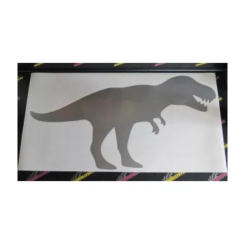 Samolepící dekorace Tyrannosaurus Rex 001 pravá (17 - šedá) SAMOLEPKA NA AUTO, NÁLEPKA, FÓLIE, POLEP, TUNING, VLASTNÍ TEXT, TISK, AUTOSAMOLEPKY.cz, POLEPY, OBRÁZEK, LOGO, 3D STICKERS