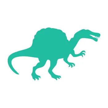 Samolepící dekorace Spinosaurus 001 pravá (25 - tyrkysová) SAMOLEPKA NA AUTO, NÁLEPKA, FÓLIE, POLEP, TUNING, VLASTNÍ TEXT, TISK, AUTOSAMOLEPKY.cz, POLEPY, OBRÁZEK, LOGO, 3D STICKERS