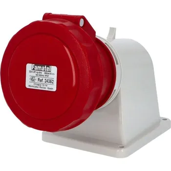 Elektrická zásuvka FAMATEL Zásuvka vestavná 24352 IP67 400V 32A 4P 6h 24352