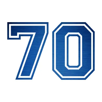 Polep vozidla Startovní číslo 70 typ 4 (65 - škrábaný kov modrý) SAMOLEPKA NA AUTO, NÁLEPKA, FÓLIE, POLEP, TUNING, VLASTNÍ TEXT, TISK, AUTOSAMOLEPKY.cz, POLEPY, OBRÁZEK, LOGO, 3D STICKERS