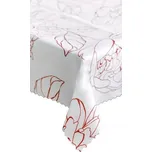 Forbyt Ubrus s nešpinivou úpravou, Hortenzie červená 120x160cm