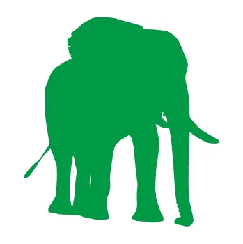 Samolepící dekorace SAMOLEPKA Slon 009 pravá (12 - zelená) NA AUTO, NÁLEPKA, FÓLIE, POLEP, TUNING, VLASTNÍ TEXT, TISK, AUTOSAMOLEPKY.cz, POLEPY, OBRÁZEK, LOGO, SAMOLEPKY