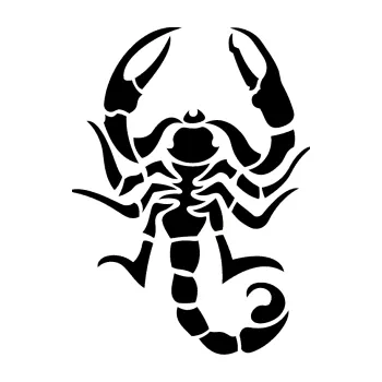 Polep vozidla Štír 004 pravá (01 - černá) SAMOLEPKA NA AUTO, NÁLEPKA, FÓLIE, POLEP, TUNING, VLASTNÍ TEXT, TISK, AUTOSAMOLEPKY.cz, POLEPY, OBRÁZEK, LOGO, 3D STICKERS