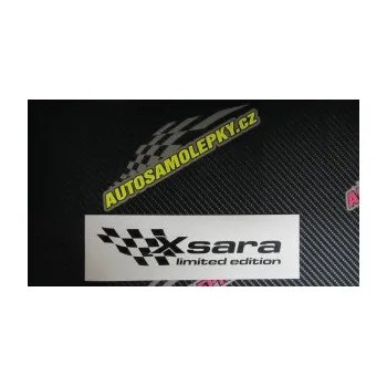 Polep vozidla SAMOLEPKA Xsara limited edition levá (10 - červená) NA AUTO, NÁLEPKA, FÓLIE, POLEP, TUNING, VLASTNÍ TEXT, TISK, AUTOSAMOLEPKY.cz, POLEPY, OBRÁZEK, LOGO, SAMOLEPKY