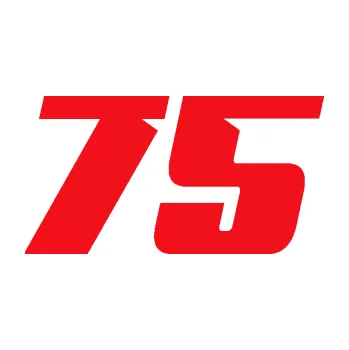 Polep vozidla SAMOLEPKA Startovní číslo 75 typ 6 (10 - červená) NA AUTO, NÁLEPKA, FÓLIE, POLEP, TUNING, VLASTNÍ TEXT, TISK, AUTOSAMOLEPKY.cz, POLEPY, OBRÁZEK, LOGO, SAMOLEPKY