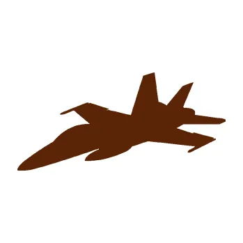 Polep vozidla SAMOLEPKA Stíhací letoun 001 levá (15 - hnědá) NA AUTO, NÁLEPKA, FÓLIE, POLEP, TUNING, VLASTNÍ TEXT, TISK, AUTOSAMOLEPKY.cz, POLEPY, OBRÁZEK, LOGO, SAMOLEPKY