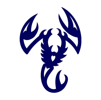 Polep vozidla Štír 003 levá (23 - tmavě modrá) SAMOLEPKA NA AUTO, NÁLEPKA, FÓLIE, POLEP, TUNING, VLASTNÍ TEXT, TISK, AUTOSAMOLEPKY.cz, POLEPY, OBRÁZEK, LOGO, 3D STICKERS