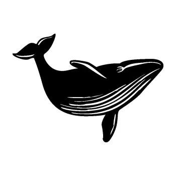 Samolepící dekorace SAMOLEPKA Velryba 002 pravá (01 - černá) NA AUTO, NÁLEPKA, FÓLIE, POLEP, TUNING, VLASTNÍ TEXT, TISK, AUTOSAMOLEPKY.cz, POLEPY, OBRÁZEK, LOGO, SAMOLEPKY