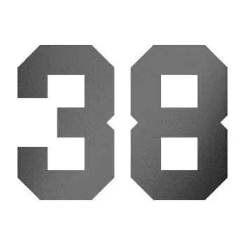 Polep vozidla Startovní číslo 38 (41 - grafitová metalíza) SAMOLEPKA NA AUTO, NÁLEPKA, FÓLIE, POLEP, TUNING, VLASTNÍ TEXT, TISK, AUTOSAMOLEPKY.cz, POLEPY, OBRÁZEK, LOGO, 3D STICKERS