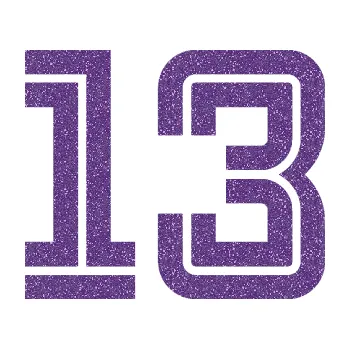 Polep vozidla SAMOLEPKA Startovní číslo 13 typ 7 (87 - Ultra Metalic fialová) NA AUTO, NÁLEPKA, FÓLIE, POLEP, TUNING, VLASTNÍ TEXT, TISK, AUTOSAMOLEPKY.cz, POLEPY, OBRÁZEK, LOGO, SAMOLEPKY