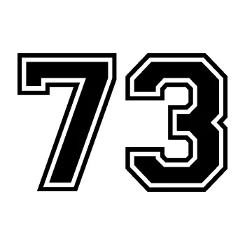 Polep vozidla Startovní číslo 73 typ 4 (01 - černá) SAMOLEPKA NA AUTO, NÁLEPKA, FÓLIE, POLEP, TUNING, VLASTNÍ TEXT, TISK, AUTOSAMOLEPKY.cz, POLEPY, OBRÁZEK, LOGO, 3D STICKERS