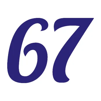 Polep vozidla SAMOLEPKA Startovní číslo 67 typ 3 (22 - střední modrá) NA AUTO, NÁLEPKA, FÓLIE, POLEP, TUNING, VLASTNÍ TEXT, TISK, AUTOSAMOLEPKY.cz, POLEPY, OBRÁZEK, LOGO, SAMOLEPKY