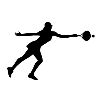 Polep vozidla Tenistka 003 pravá (01 - černá) SAMOLEPKA NA AUTO, NÁLEPKA, FÓLIE, POLEP, TUNING, VLASTNÍ TEXT, TISK, AUTOSAMOLEPKY.cz, POLEPY, OBRÁZEK, LOGO, 3D STICKERS