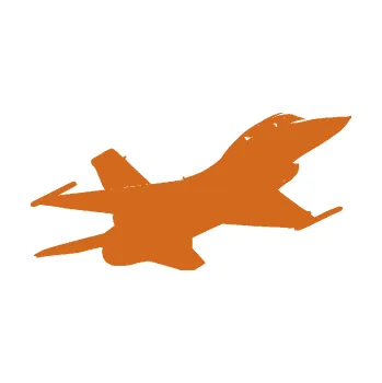 Polep vozidla SAMOLEPKA Stíhací letoun 004 pravá (26 - oříšková) NA AUTO, NÁLEPKA, FÓLIE, POLEP, TUNING, VLASTNÍ TEXT, TISK, AUTOSAMOLEPKY.cz, POLEPY, OBRÁZEK, LOGO, SAMOLEPKY