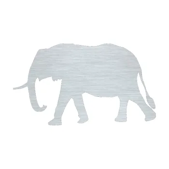Samolepící dekorace Slon 014 levá (61 - škrábaný hliník) SAMOLEPKA NA AUTO, NÁLEPKA, FÓLIE, POLEP, TUNING, VLASTNÍ TEXT, TISK, AUTOSAMOLEPKY.cz, POLEPY, OBRÁZEK, LOGO, 3D STICKERS