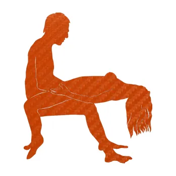 Polep vozidla Sexy siluety 026 (54 - 3D karbon oranžový) SAMOLEPKA NA AUTO, NÁLEPKA, FÓLIE, POLEP, TUNING, VLASTNÍ TEXT, TISK, AUTOSAMOLEPKY.cz, POLEPY, OBRÁZEK, LOGO, 3D STICKERS