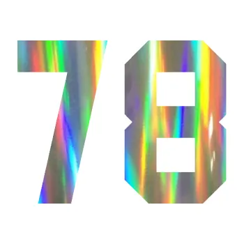 Polep vozidla Startovní číslo 78 (93 - Holografická) SAMOLEPKA NA AUTO, NÁLEPKA, FÓLIE, POLEP, TUNING, VLASTNÍ TEXT, TISK, AUTOSAMOLEPKY.cz, POLEPY, OBRÁZEK, LOGO, 3D STICKERS