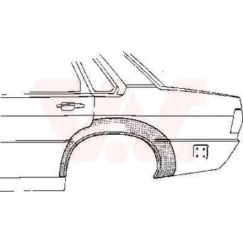 Příslušenství karosérie Boční stěna VAN WEZEL 0308148