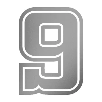 Polep vozidla Startovní číslo 9 typ 5 (42 - stříbrná metalíza) SAMOLEPKA NA AUTO, NÁLEPKA, FÓLIE, POLEP, TUNING, VLASTNÍ TEXT, TISK, AUTOSAMOLEPKY.cz, POLEPY, OBRÁZEK, LOGO, 3D STICKERS