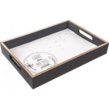 Tác lisované dřevo servírovací KAŽDÝ DEN 34x24 cm