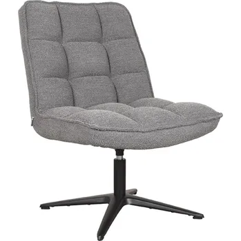 Křeslo LABEL51 Otočné křeslo VINCE šedé bouclé WU-65.004