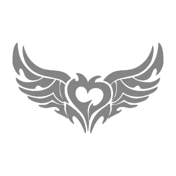 Polep vozidla Tetování 211 pravá srdce na zadní okno (17 - šedá) SAMOLEPKA NA AUTO, NÁLEPKA, FÓLIE, POLEP, TUNING, VLASTNÍ TEXT, TISK, AUTOSAMOLEPKY.cz, POLEPY, OBRÁZEK, LOGO, 3D STICKERS