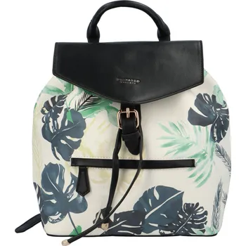 Městský batoh JUNI DÁMSKÝ BATOH DBD 3310-3 BÍLÁ- ČERNÁ Barva: Černá, Velikost: UNI