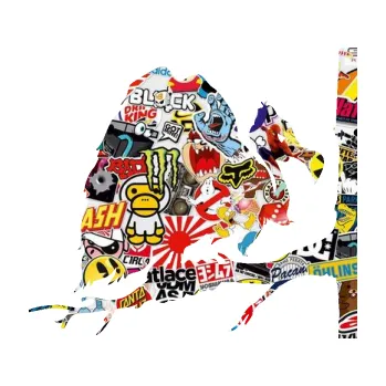 Samolepicí dekorace na vozidlo Sup 002 pravá (83 - Sticker bomb) SAMOLEPKA NA AUTO, NÁLEPKA, FÓLIE, POLEP, TUNING, VLASTNÍ TEXT, TISK, AUTOSAMOLEPKY.cz, POLEPY, OBRÁZEK, LOGO, 3D STICKERS