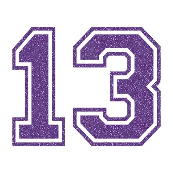 Polep vozidla SAMOLEPKA Startovní číslo 13 typ 4 (87 - Ultra Metalic fialová) NA AUTO, NÁLEPKA, FÓLIE, POLEP, TUNING, VLASTNÍ TEXT, TISK, AUTOSAMOLEPKY.cz, POLEPY, OBRÁZEK, LOGO, SAMOLEPKY