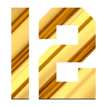 Polep vozidla Startovní číslo 12 (81 - chrom fólie zlatá zrcadlová) SAMOLEPKA NA AUTO, NÁLEPKA, FÓLIE, POLEP, TUNING, VLASTNÍ TEXT, TISK, AUTOSAMOLEPKY.cz, POLEPY, OBRÁZEK, LOGO, 3D STICKERS