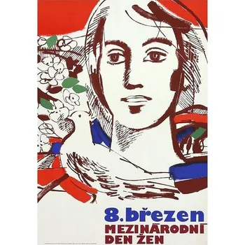 Plechová cedule Plechová cedule MDŽ (Retro suvenýr)