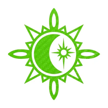 Polep vozidla Tetování 161 měsíc a slunce (58 - 3D karbon zelený kawasaki) SAMOLEPKA NA AUTO, NÁLEPKA, FÓLIE, POLEP, TUNING, VLASTNÍ TEXT, TISK, AUTOSAMOLEPKY.cz, POLEPY, OBRÁZEK, LOGO, 3D STICKERS