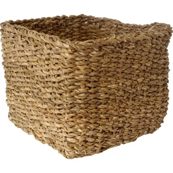 Košík hranatý vysoký malý 18x18x14cm mořská tráva