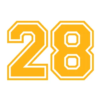 Polep vozidla Startovní číslo 28 typ 4 (21 - světle oranžová) SAMOLEPKA NA AUTO, NÁLEPKA, FÓLIE, POLEP, TUNING, VLASTNÍ TEXT, TISK, AUTOSAMOLEPKY.cz, POLEPY, OBRÁZEK, LOGO, 3D STICKERS