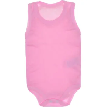 Kojenecký body Body bez rukávů růžové 56