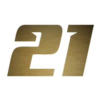 Polep vozidla Startovní číslo 21 typ 6 (64 - škrábaný kov zlatý) SAMOLEPKA NA AUTO, NÁLEPKA, FÓLIE, POLEP, TUNING, VLASTNÍ TEXT, TISK, AUTOSAMOLEPKY.cz, POLEPY, OBRÁZEK, LOGO, 3D STICKERS