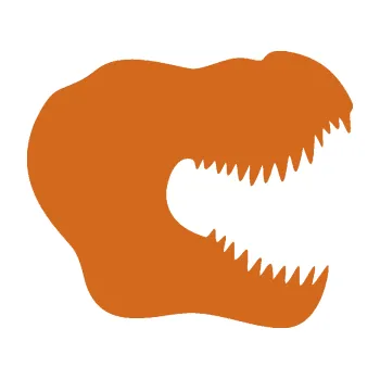 Samolepící dekorace Tyrannosaurus Rex lebka 001 pravá (26 - oříšková) SAMOLEPKA NA AUTO, NÁLEPKA, FÓLIE, POLEP, TUNING, VLASTNÍ TEXT, TISK, AUTOSAMOLEPKY.cz, POLEPY, OBRÁZEK, LOGO, 3D STICKERS