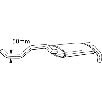 Tlumič výfuku Zadní tlumič výfuku BOSAL 233-399