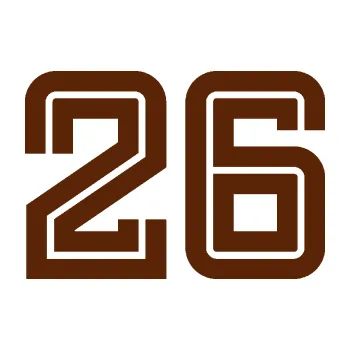 Polep vozidla Startovní číslo 26 typ 7 (15 - hnědá) SAMOLEPKA NA AUTO, NÁLEPKA, FÓLIE, POLEP, TUNING, VLASTNÍ TEXT, TISK, AUTOSAMOLEPKY.cz, POLEPY, OBRÁZEK, LOGO, 3D STICKERS