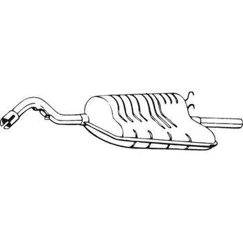 Výfukový systém Zadní tlumič výfuku BOSAL 154-537