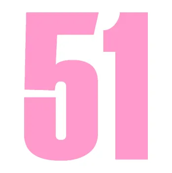 Samolepicí dekorace na vozidlo Startovní číslo 51 typ 2 (24 - světle růžová) SAMOLEPKA NA AUTO, NÁLEPKA, FÓLIE, POLEP, TUNING, VLASTNÍ TEXT, TISK, AUTOSAMOLEPKY.cz, POLEPY, OBRÁZEK, LOGO, 3D STICKERS